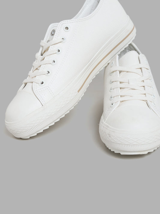 LUNA BLU White Platform Sneakers