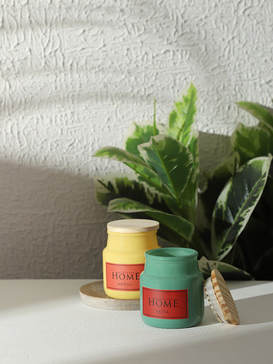 Westside Home Green Vatta Glass Jar Scented Candle