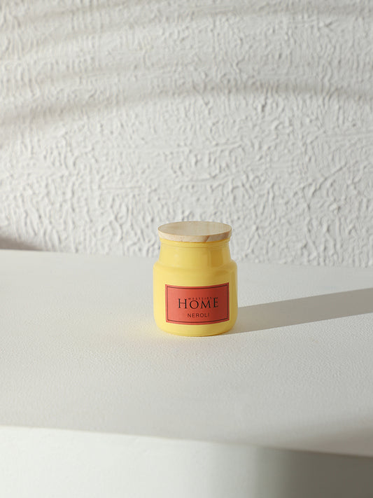 Westside Home Yellow Neroli Glass Jar Scented Candle
