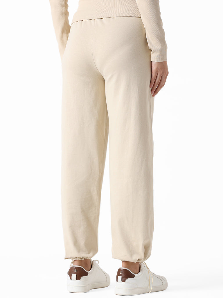 Studiofit Beige Relaxed Fit Joggers