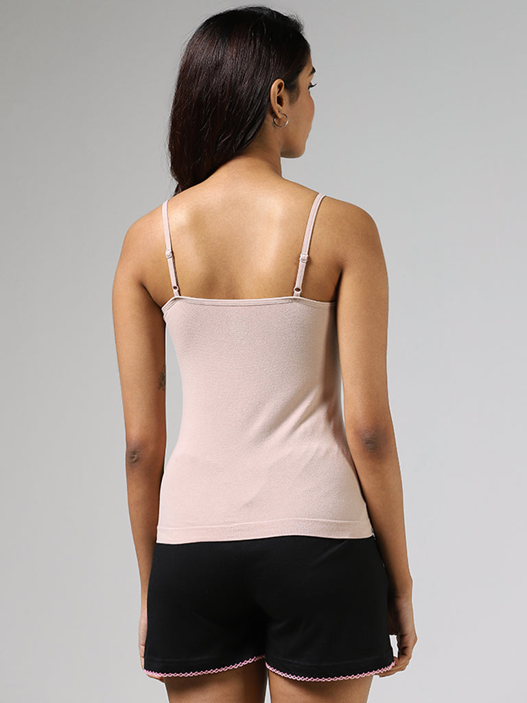 Wunderlove Light Taupe Solid Camisole