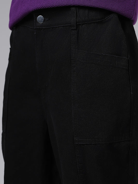 LOV Solid Black Denim Jeans