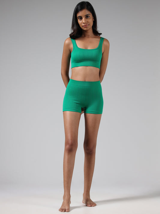 Superstar Green Self-Textured Brief