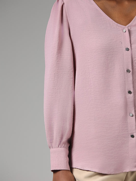 Wardrobe Solid Pink Top