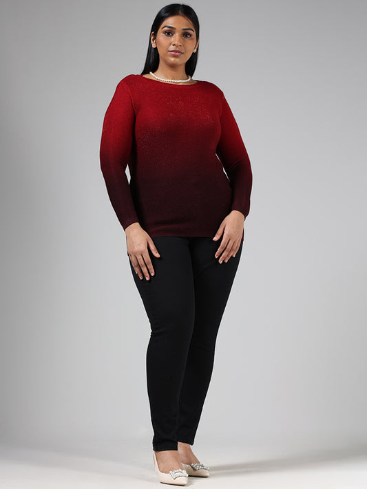 Gia Solid Black Wide-Leg Denim Jeans