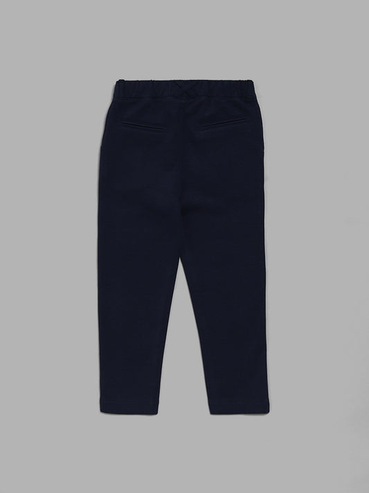 HOP Kids Solid Navy Trousers