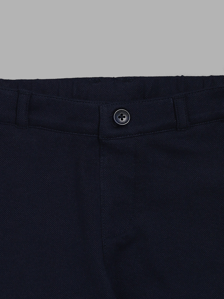 HOP Kids Solid Navy Trousers