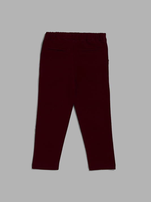 HOP Kids Burgundy Trousers