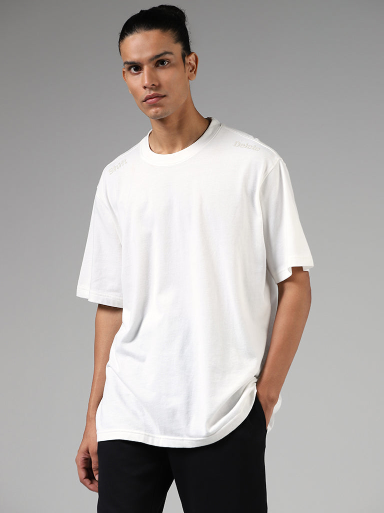 Studiofit White Relaxed Fit T-Shirt