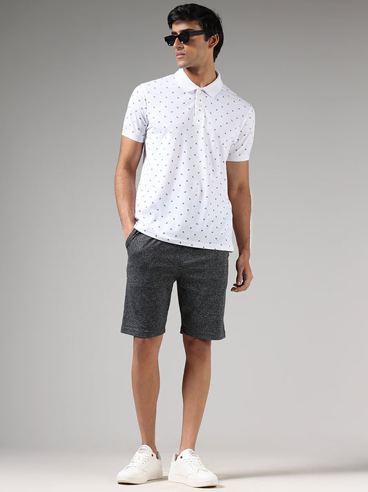 WES Lounge Charcoal Relaxed-Fit Shorts