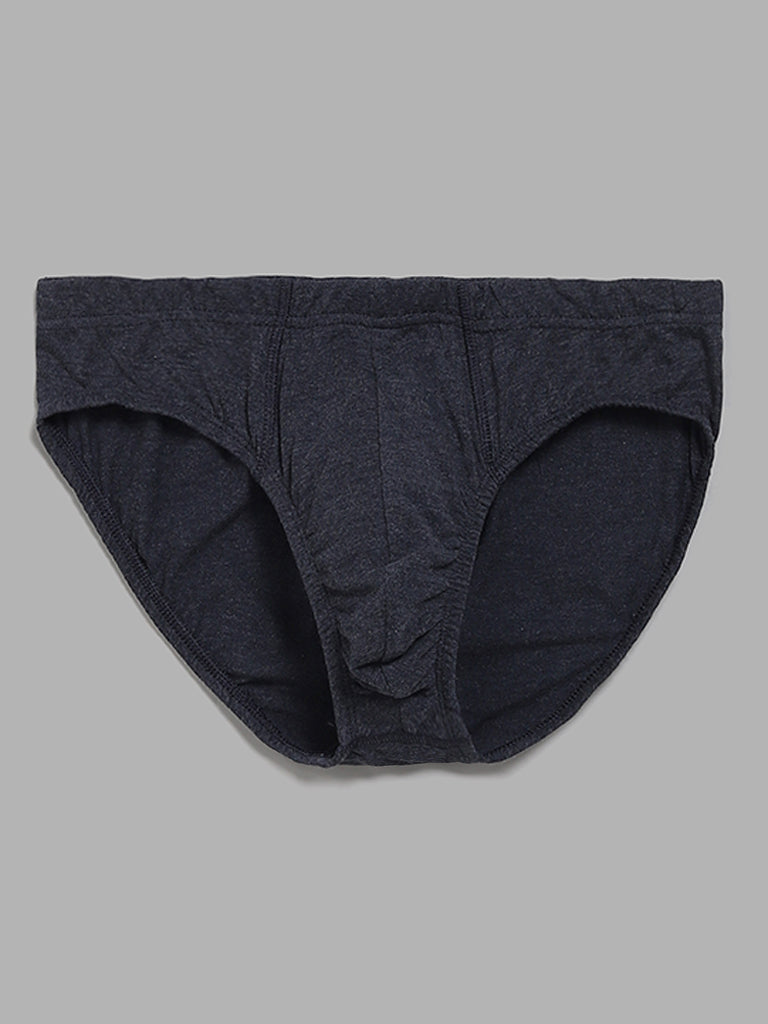 WES Lounge Blue Basic Brief - Pack of 3