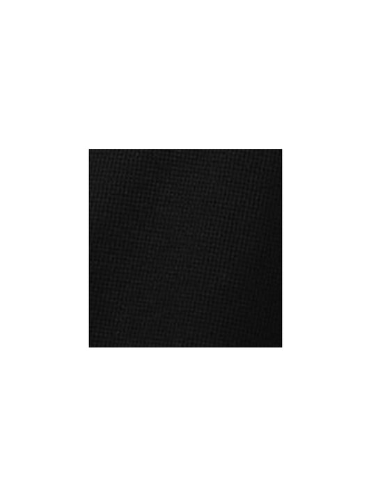 WES Lounge Solid Black Ribbed Sweatshirt