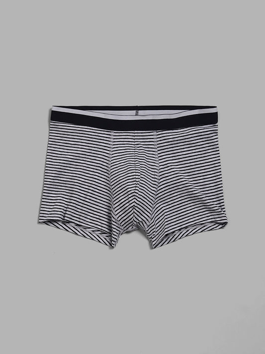 WES Lounge Solid & Striped Teal Trunks - Pack of 3