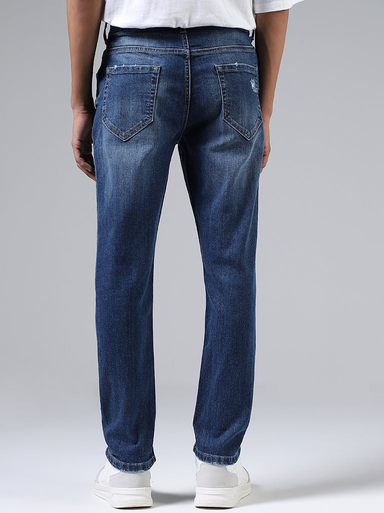 Nuon Mid Blue Straight - Fit Mid - Rise Jeans