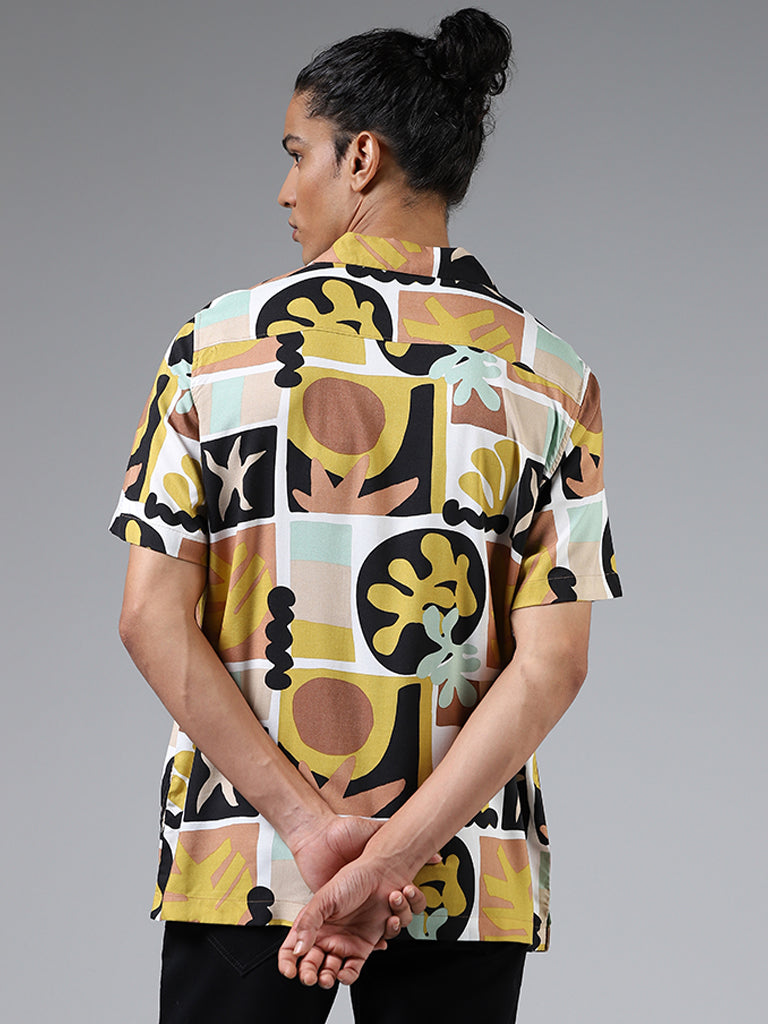 Nuon Multicolor Abstract Printed Relaxed Fit Shirt