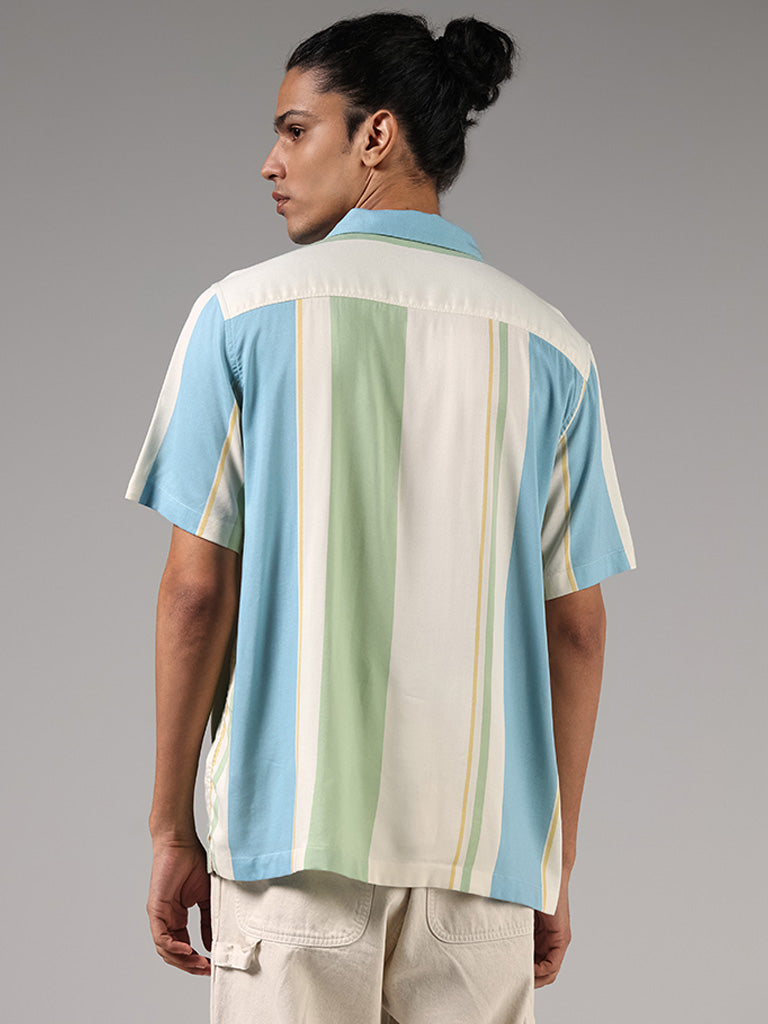 Nuon Multicolor Striped Relaxed Fit Shirt