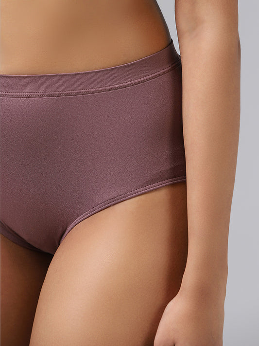 Wunderlove Solid Dusty Rose Seamless Full Brief