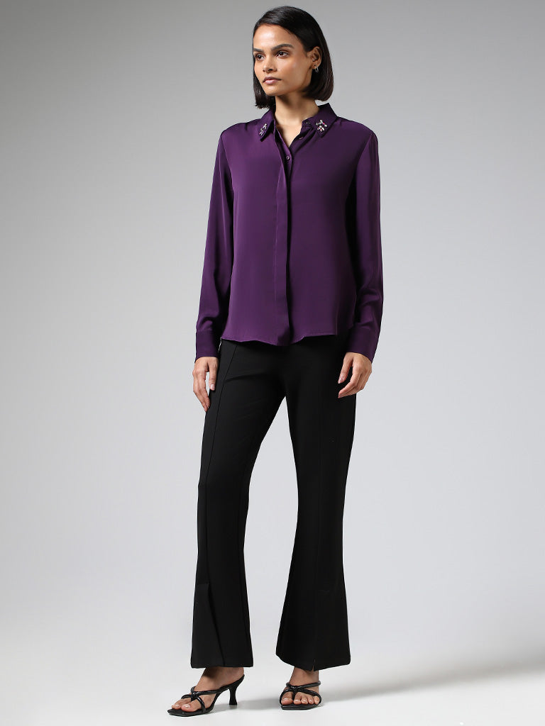Buy Style Quotient Purple Regular Fit Top for Women Online @ Tata CLiQ