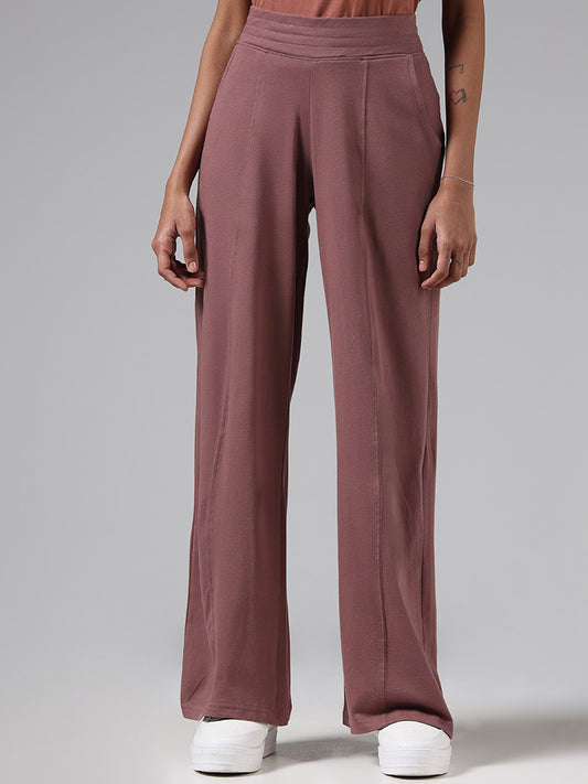 Superstar Solid Taupe Wide Leg Palazzos