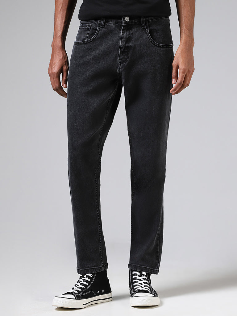Nuon Charcoal Slim - Fit Mid - Rise Jeans