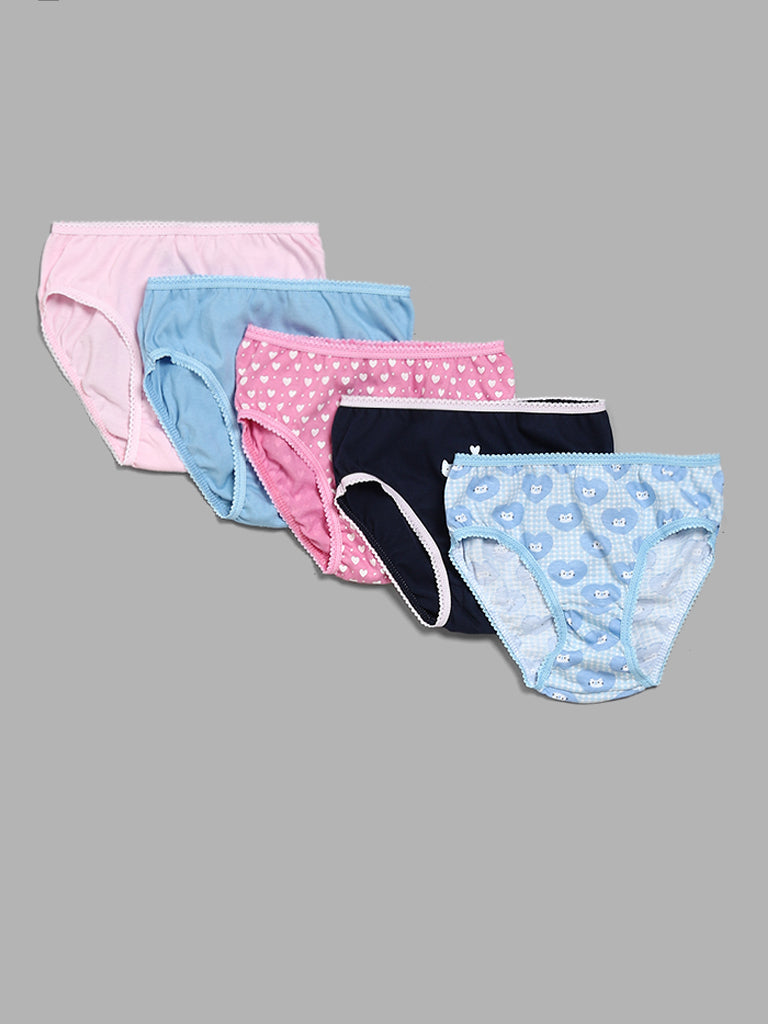 HOP Kids Printed Multicolor Assorted Briefs - Pack of 5