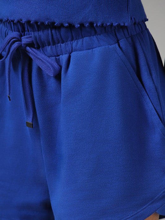 Superstar Self Blue Relaxed Fit Shorts