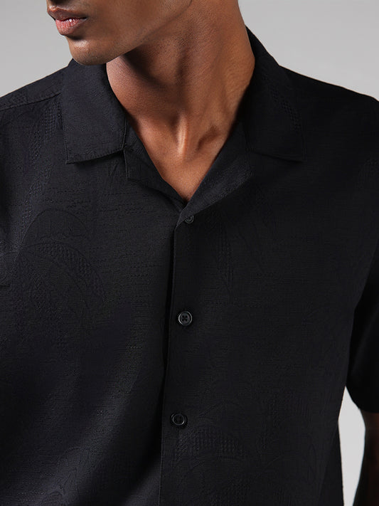 Nuon Black Textured Shirt