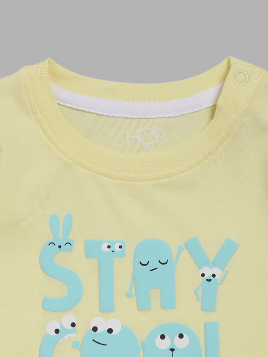 HOP Baby Multicolor Printed T-Shirts - Pack of 2