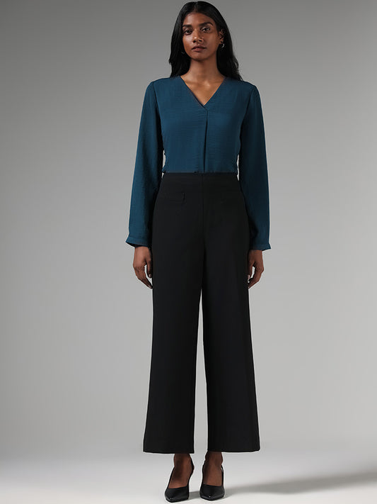 Wardrobe Solid Teal Top
