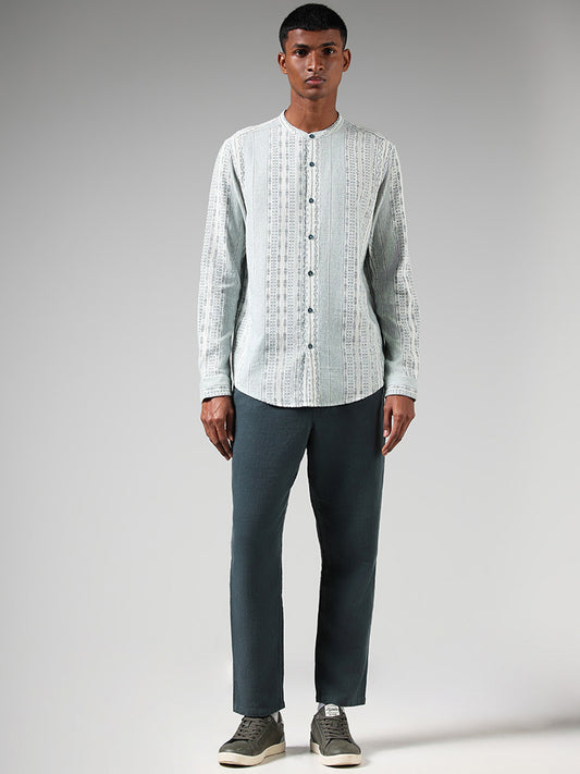 ETA Off White Printed Resort Fit Shirt