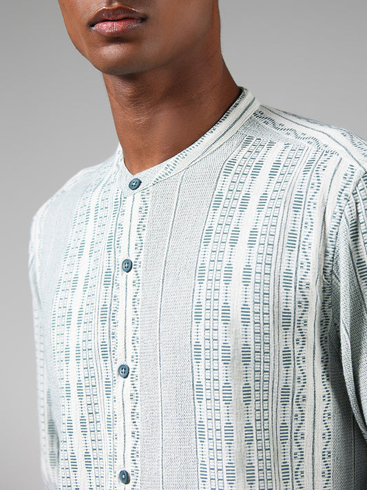 ETA Off White Printed Resort Fit Shirt