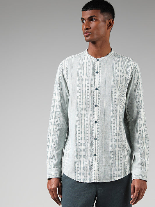 ETA Off White Printed Resort Fit Shirt