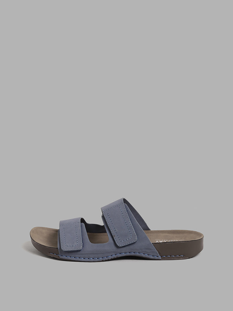 SOLEPLAY Solid Navy Double Band Sandals