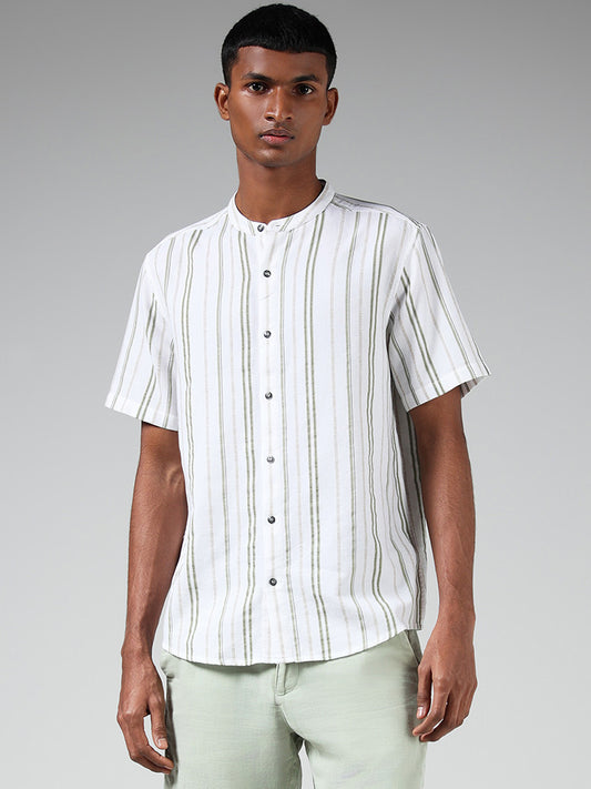ETA Off-White Striped Resort Fit Shirt