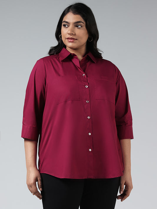Gia Solid Pink Shirt