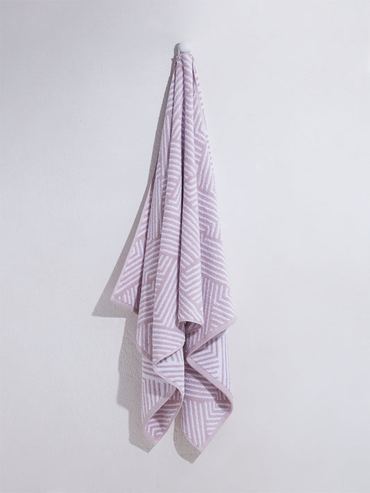 Westside Home Light Pink Step Bath Towel