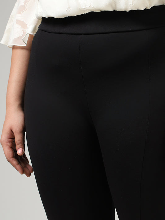 Gia Solid Black Pants