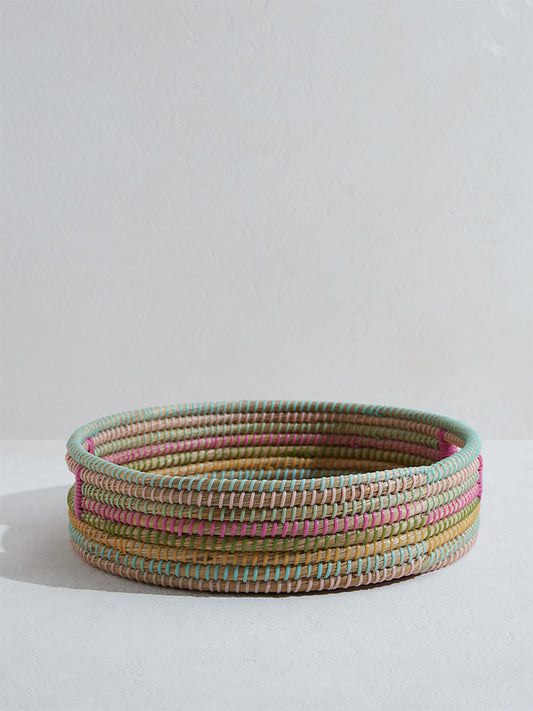 Westside Home Multicolor Braided Tray