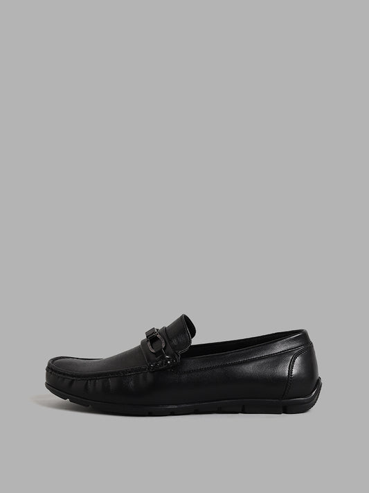 SOLEPLAY Solid Black Loafers