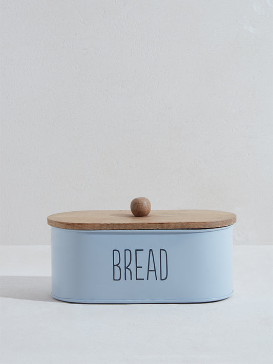 Westside Home Light Blue Bread Box With Lid