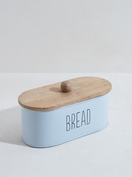 Westside Home Light Blue Bread Box With Lid