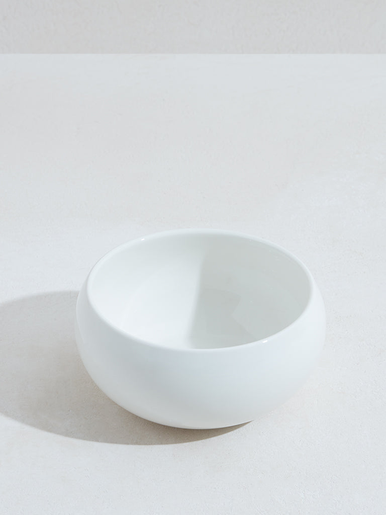 Westside Home White Porcelain Serving Bowl