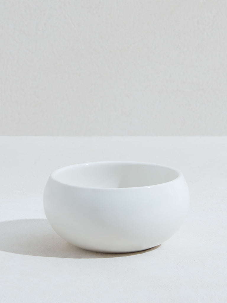 Westside Home White Small Round Bowl
