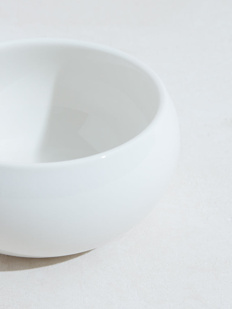 Westside Home White Small Round Bowl