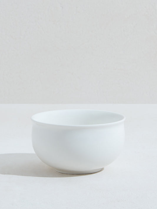 Westside Home White Porcelain Soup Bowl