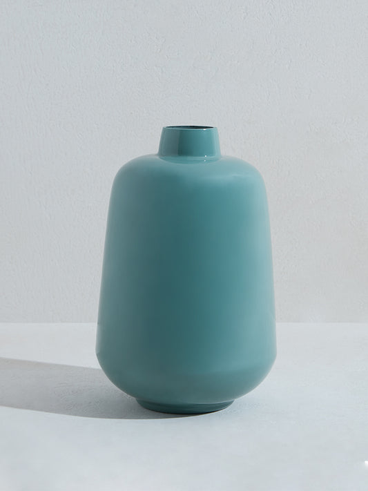 Westside Home Aqua Glossy Vase-Large
