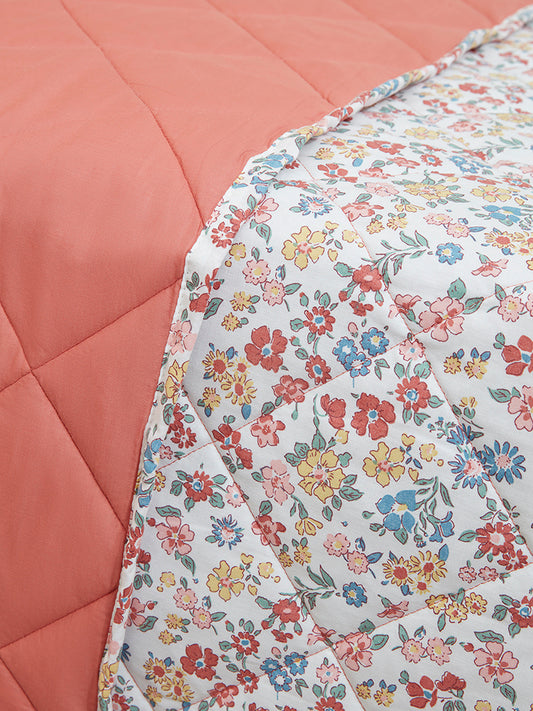 Westside Home Multicolor Floral Print Double Comforter