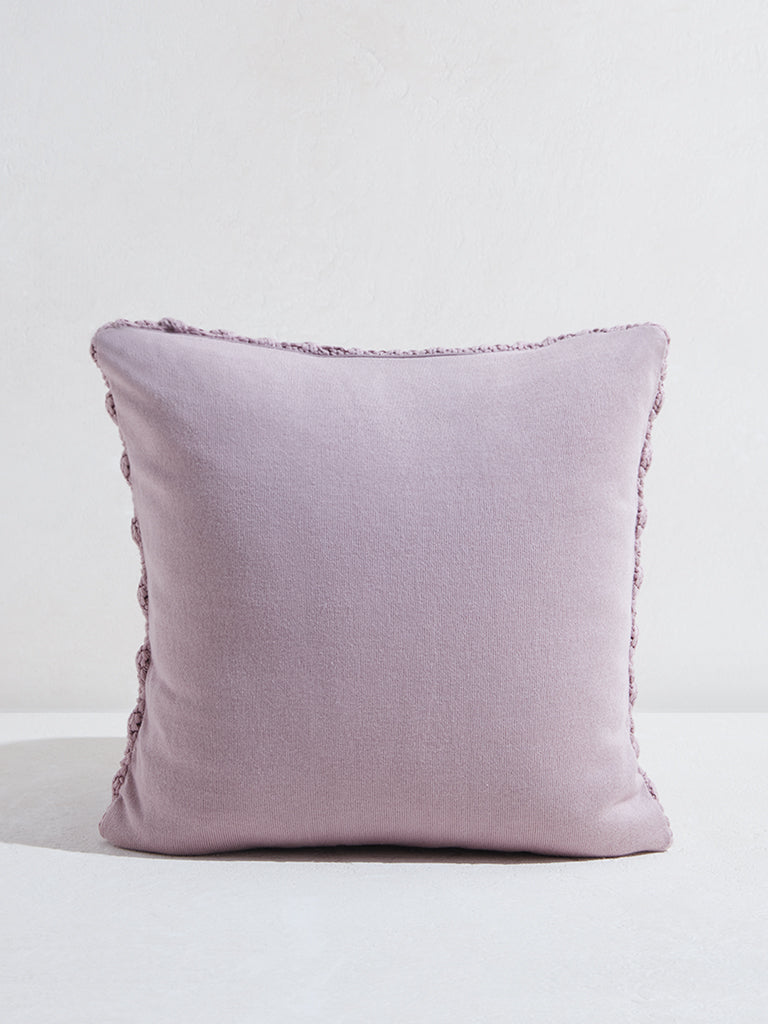 Westside Home Purple Popcorn Textured Cushion Cover