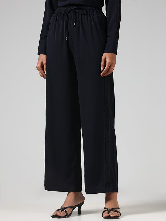 Wardrobe Solid Navy Trousers
