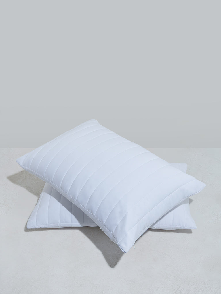 Westside Home White Pillow Protector (Set of 2)